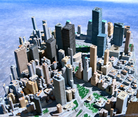 Manhattan Nueva York impresion 3D PLA